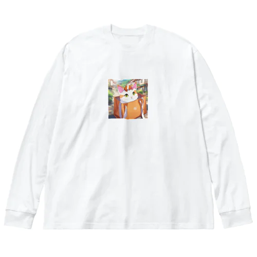 バッグ猫 Big Long Sleeve T-Shirt