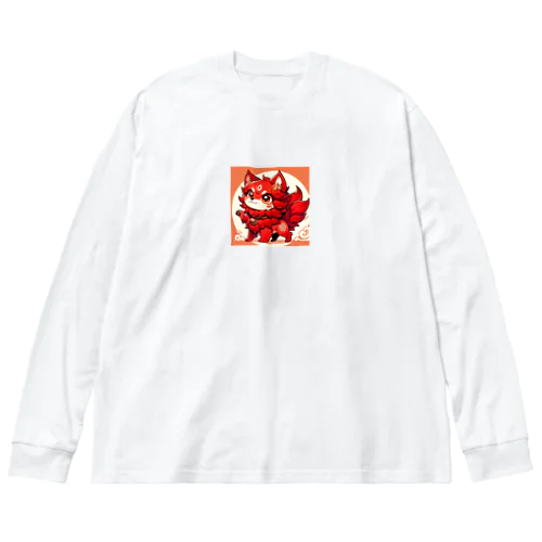 かわいいシーサーのアニメ風イラストグッズ Big Long Sleeve T-Shirt