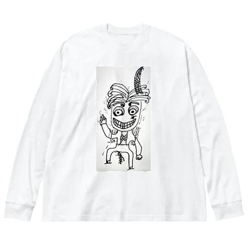 枕子草文 ビッグシルエットロングスリーブTシャツ