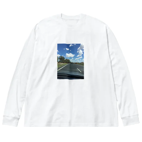 Send your location ビッグシルエットロングスリーブTシャツ