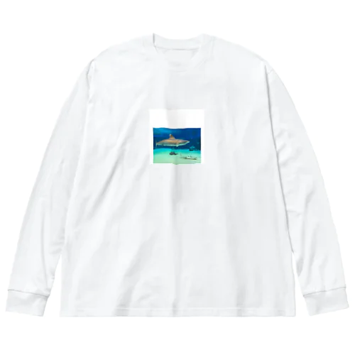 さめザメくんグッズ Big Long Sleeve T-Shirt