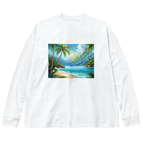 南国の静かな海 Big Long Sleeve T-Shirt