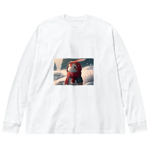 雪国のウサギ Big Long Sleeve T-Shirt