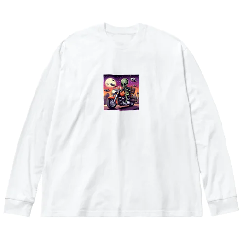 バイク宇宙人2 Big Long Sleeve T-Shirt