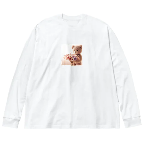 はなとくま　～flower and bear～ ビッグシルエットロングスリーブTシャツ