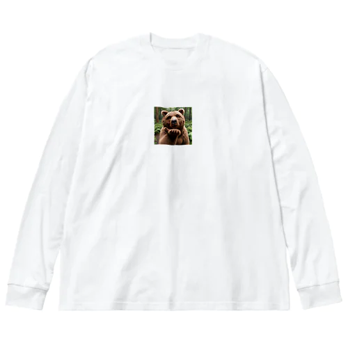 熊、クマ、ベアー Big Long Sleeve T-Shirt