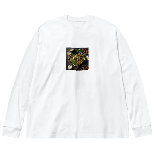 炭焼きアボカドとハラペーニョのトースト Big Long Sleeve T-Shirt