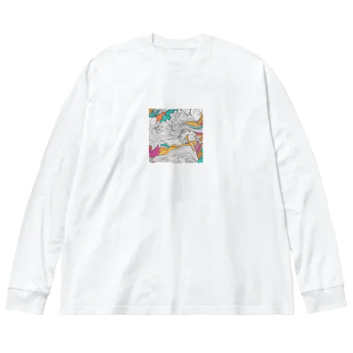 サイケデリックアート Big Long Sleeve T-Shirt