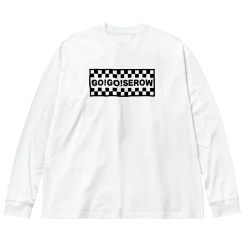 GO!GO!SEROW ゴーゴーセロー ヤマハ ブラック ビッグシルエットロングスリーブTシャツ