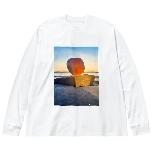  朝焼けのりんご　 Big Long Sleeve T-Shirt