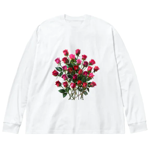 Redpink 26 Roses ビッグシルエットロングスリーブTシャツ