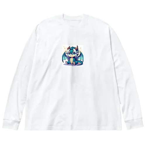 可愛らしいドラゴンマスコット Big Long Sleeve T-Shirt