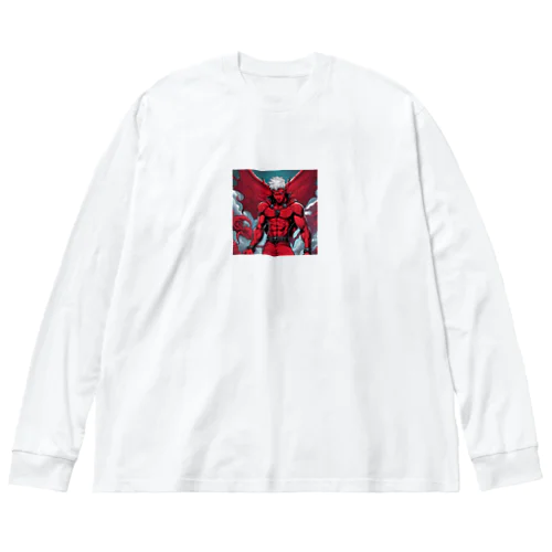 赤い悪魔 Big Long Sleeve T-Shirt