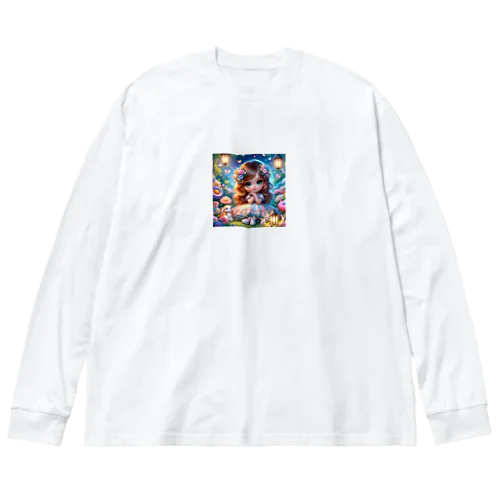 星空の下の夢見る少女 Big Long Sleeve T-Shirt