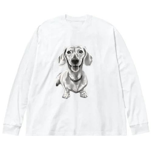 “Modern Pet Portraits ビッグシルエットロングスリーブTシャツ