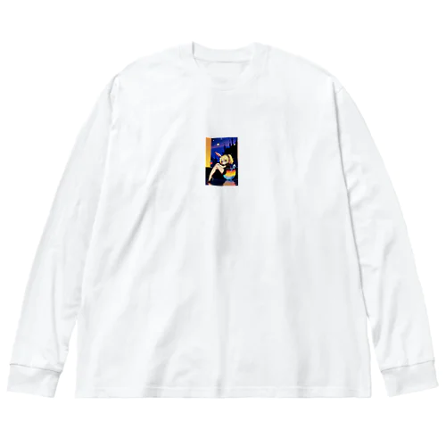 片うさ耳少女 Big Long Sleeve T-Shirt