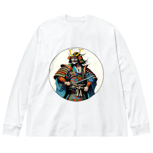 浮世絵 ド派手侍 Ukiyoe Flamboyant Samurai [UDS-DL-SR001-0009] Big Long Sleeve T-Shirt