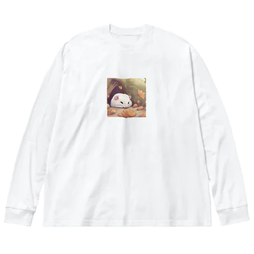 寝ているハムスター Big Long Sleeve T-Shirt