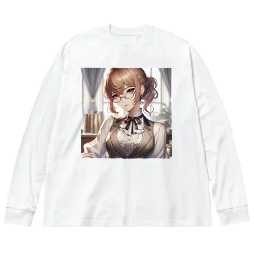 知的なAI美女 Big Long Sleeve T-Shirt