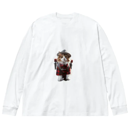 アルピニスト猫ちゃん３ Big Long Sleeve T-Shirt