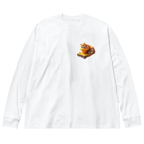 おひるね猫 ビッグシルエットロングスリーブTシャツ