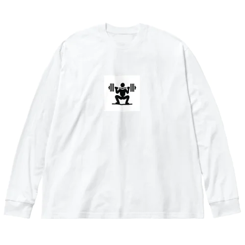 バーベルスクワット Big Long Sleeve T-Shirt