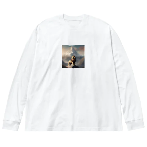 頂上のライオン Big Long Sleeve T-Shirt