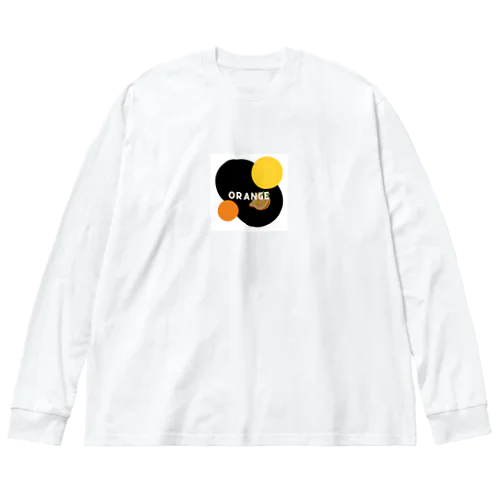 ポップなオレンジ Big Long Sleeve T-Shirt