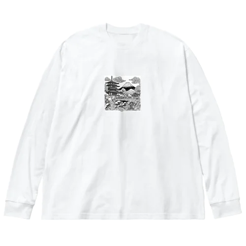 浮世絵１ ビッグシルエットロングスリーブTシャツ