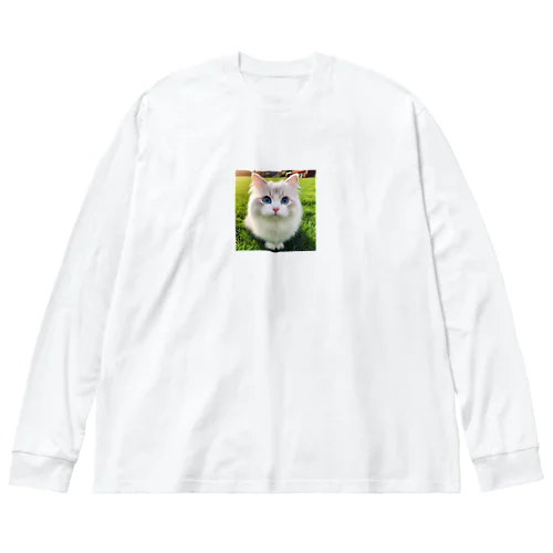 Blue eyes cat2 「猫」 Big Long Sleeve T-Shirt