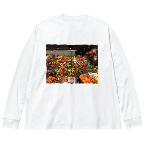 スペインの市場 Big Long Sleeve T-Shirt