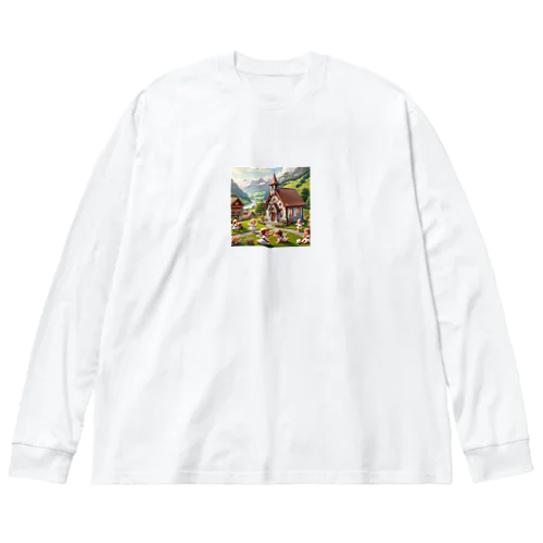 教会で遊んでる天使たち Big Long Sleeve T-Shirt