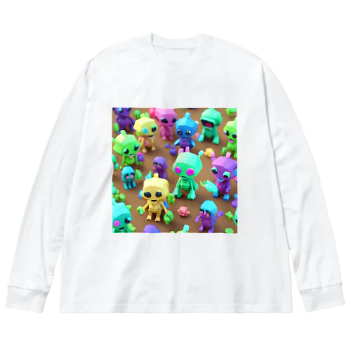 集まれKAWAii宇宙人 Big Long Sleeve T-Shirt