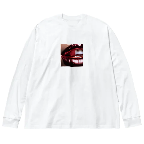 口紅 Big Long Sleeve T-Shirt