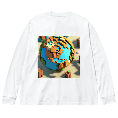 KAWAii宇宙人から見た地球 Big Long Sleeve T-Shirt