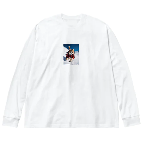 雪猫 Big Long Sleeve T-Shirt