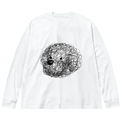 プードル  ワンさん　ぐるぐる Big Long Sleeve T-Shirt