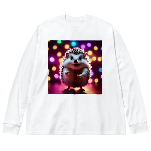 ダンスパーティーをしているハリネズミ Big Long Sleeve T-Shirt