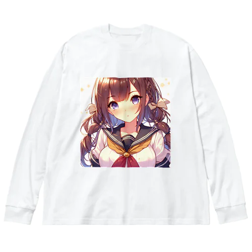 美少女⑥ Big Long Sleeve T-Shirt