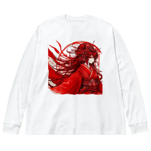 日本女性 Big Long Sleeve T-Shirt