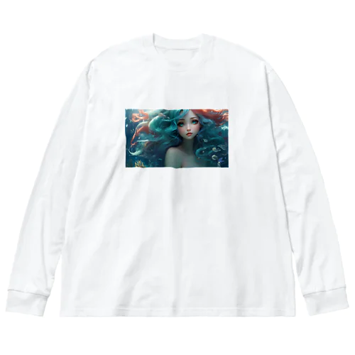 Mint mermaid Big Long Sleeve T-Shirt