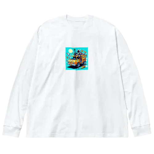 ドッド絵乗り物 Big Long Sleeve T-Shirt