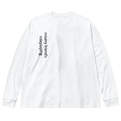 miseryfriendsroleplaying 縦white ビッグシルエットロングスリーブTシャツ