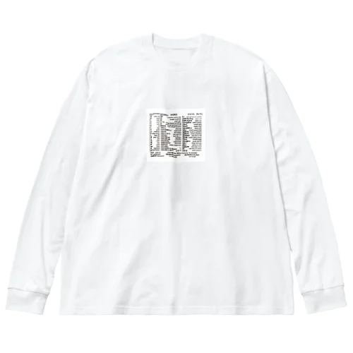 Word,Excel ショートカットキー Big Long Sleeve T-Shirt