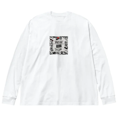 オシャレな英語ロゴ Big Long Sleeve T-Shirt