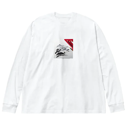 ワンポイント浮世 Big Long Sleeve T-Shirt