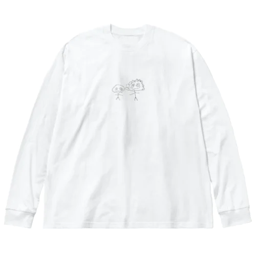 あっくん(5さい)の絵 ビッグシルエットロングスリーブTシャツ