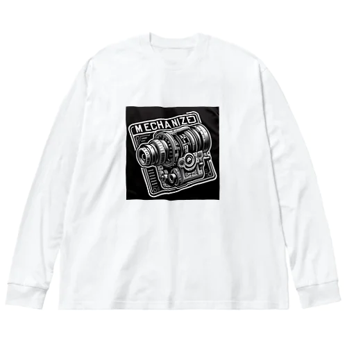 未来を感じる最高のお父さんへの贈り物！機械の進化が詰まった Big Long Sleeve T-Shirt