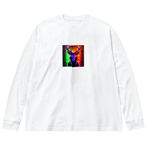 ポップなエゾシカ Big Long Sleeve T-Shirt