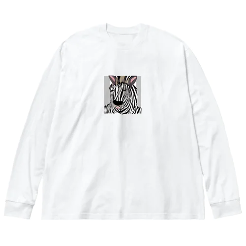 シマウマ Big Long Sleeve T-Shirt